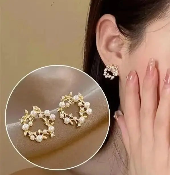 Fashion Seven Star Zircon Earrings For Women Jewelry 2025 Trending New Luxury Women's Crystal Stars Stud Earrings Gifts