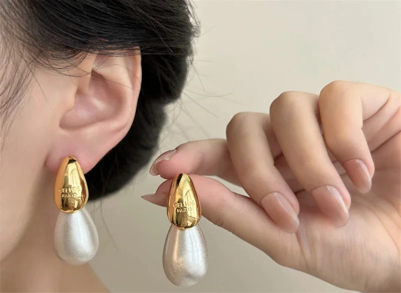 Transparent 1Pair Resin Water Drop Earrings Simple Versatile Fashion Earrings For Women Girls Personalized Earrings Gifts