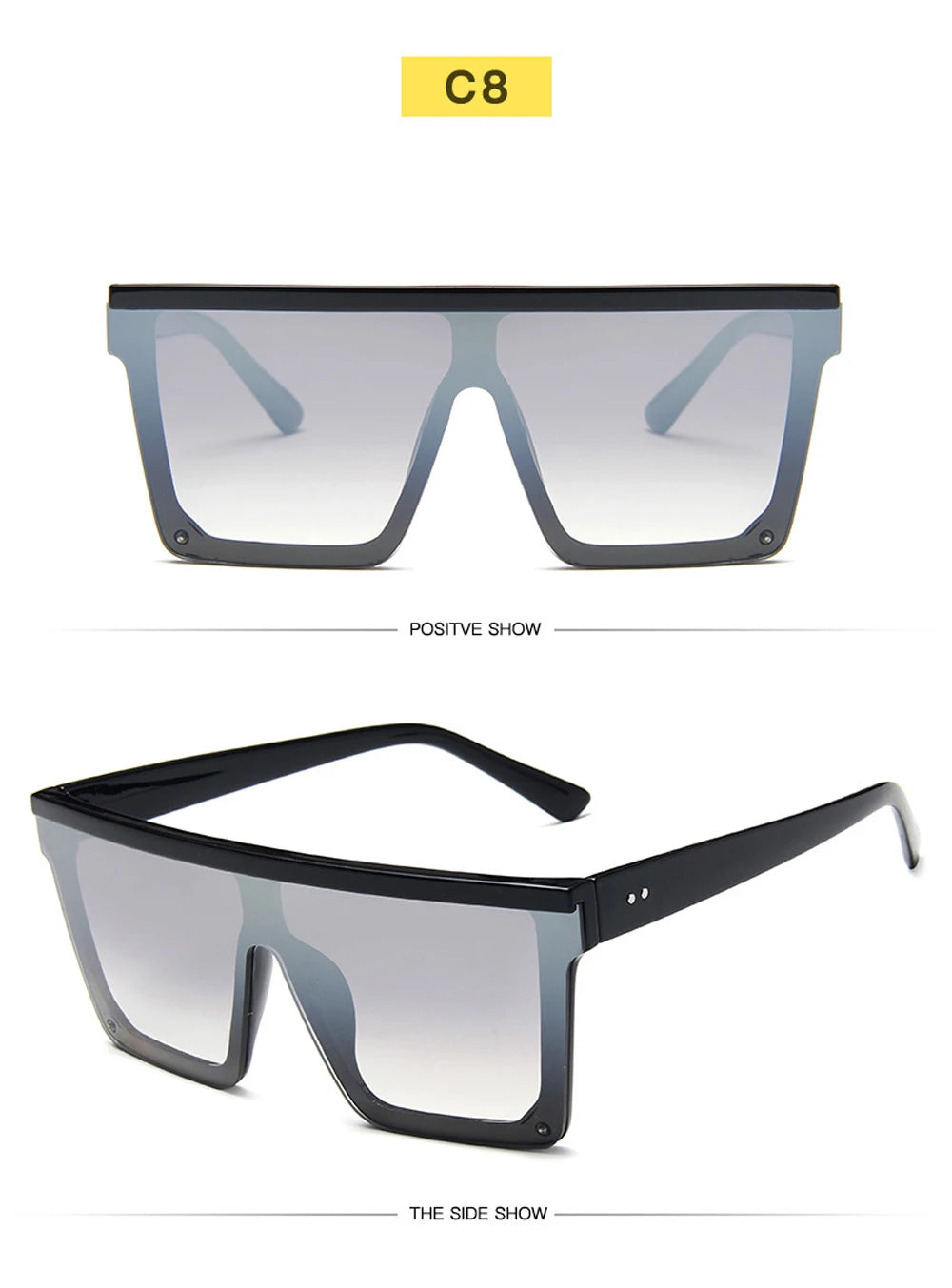 2025 Square Sunglasses Women Luxury Vintage Brand Design Sun glasses Big Frame Mirror Red Purple Eyewear UV400