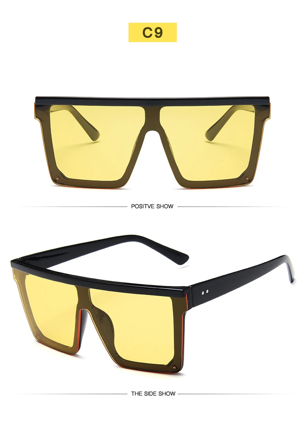 2025 Square Sunglasses Women Luxury Vintage Brand Design Sun glasses Big Frame Mirror Red Purple Eyewear UV400
