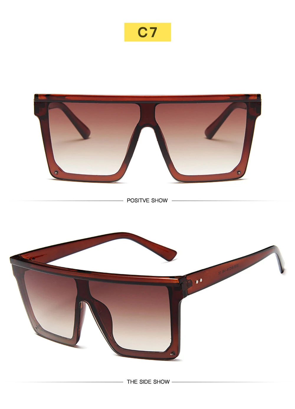 2025 Square Sunglasses Women Luxury Vintage Brand Design Sun glasses Big Frame Mirror Red Purple Eyewear UV400