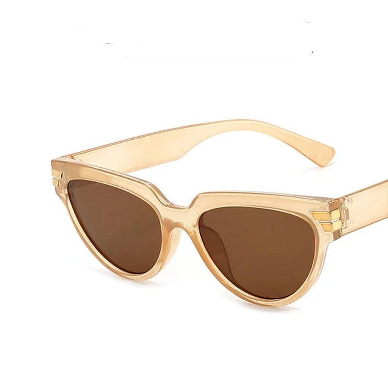 New Small Rectangle Sunglasses Women 2022 Luxury Brand Classic Cat Eye Lady Sexy Fashion Sun Glasses Shades For Women UV400