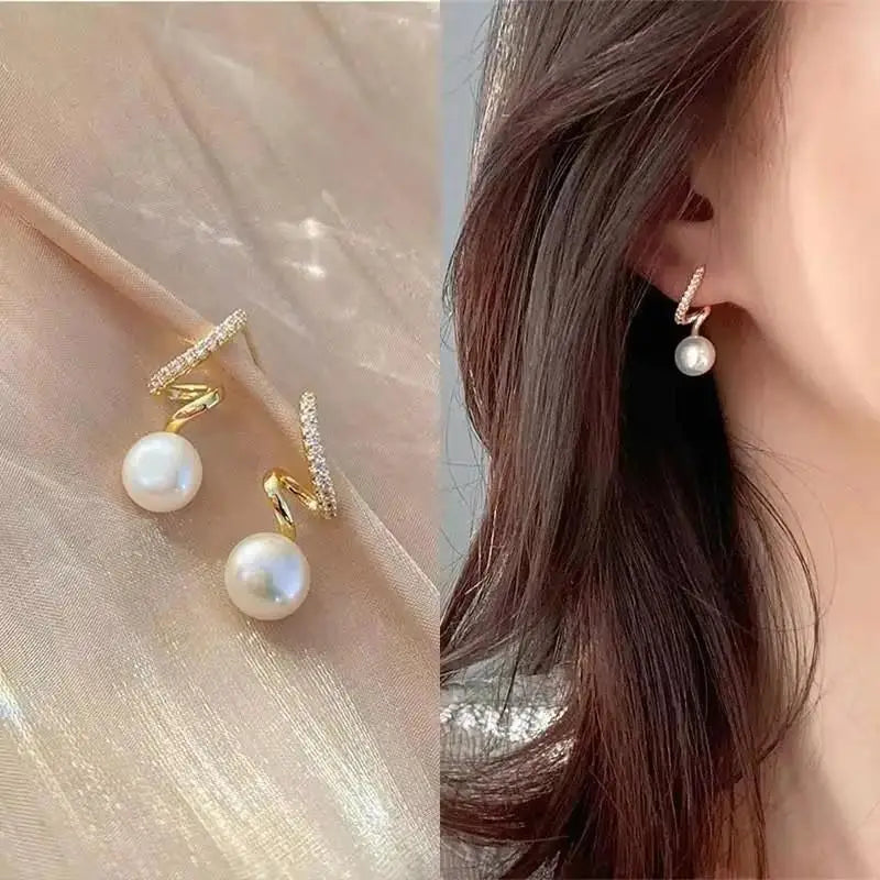 Fashion Seven Star Zircon Earrings For Women Jewelry 2025 Trending New Luxury Women's Crystal Stars Stud Earrings Gifts
