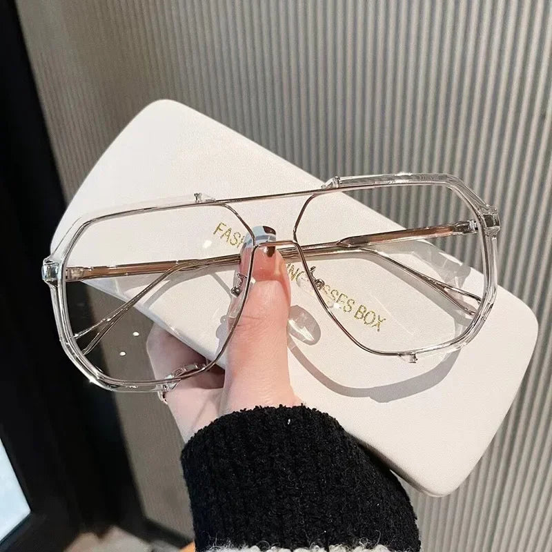 Women One-Piece Fashion Sunglasses New Unique Oversized Sun Glasses for Men Punk Glasses Trending Female Eyewear UV400