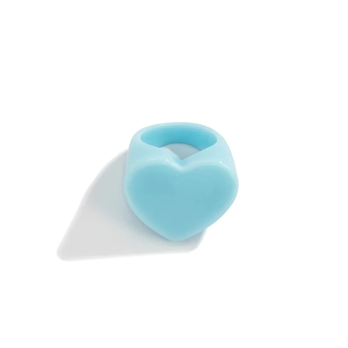 Acrylic Resin Rings Set For Women Girls Irregular Marble Pattern Colorful Transparent Ring Rings Jewelry Gifts