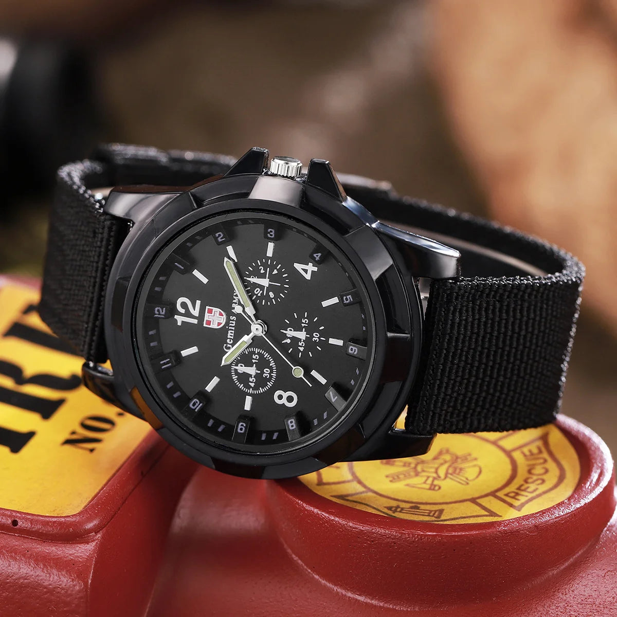 4PCS Men Military Watches Set Casual Sport Quartz Watch Nylon Band Male Clock Watch Relogios Masculino（Without Box）