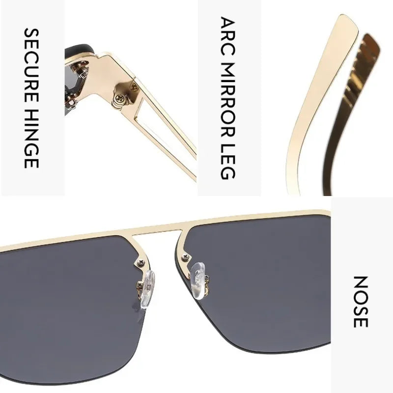 Fashion Oversized Square Sunglasses Woman Brand Designer Vintage Square Sun Glasses Female Big Frame Shades UV400 Eyewear