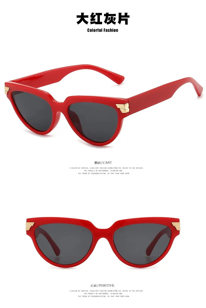 New Small Rectangle Sunglasses Women Luxury Brand Classic Cat Eye Lady Fashion Sun Glasses Shades For Women UV400 Eyewear
