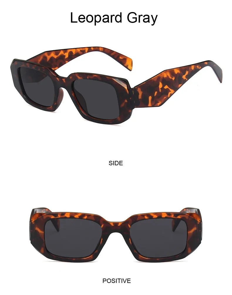 Fashion Square Sunglasses Woman Brand Designer Personality Irregular Vintage Sun Glasses Female Travel Retro Oculos De Sol