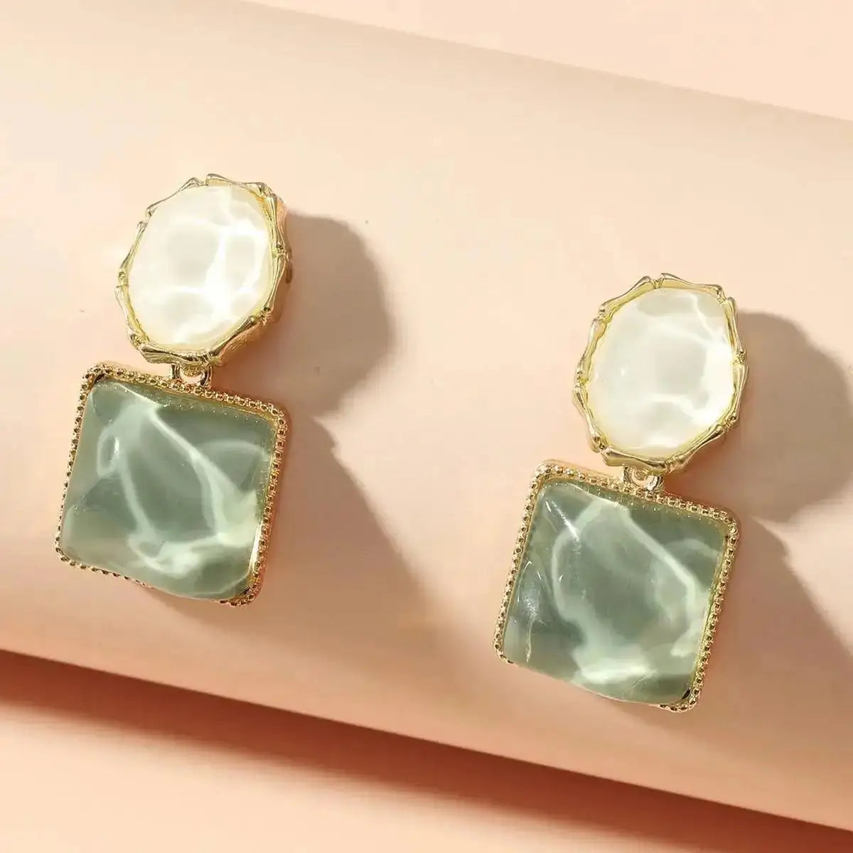 Silver Needle Fashion Square Zircon Drop Earrings For Women Jewelry 2025 Trending New Luxury Women's Crystal Earrings