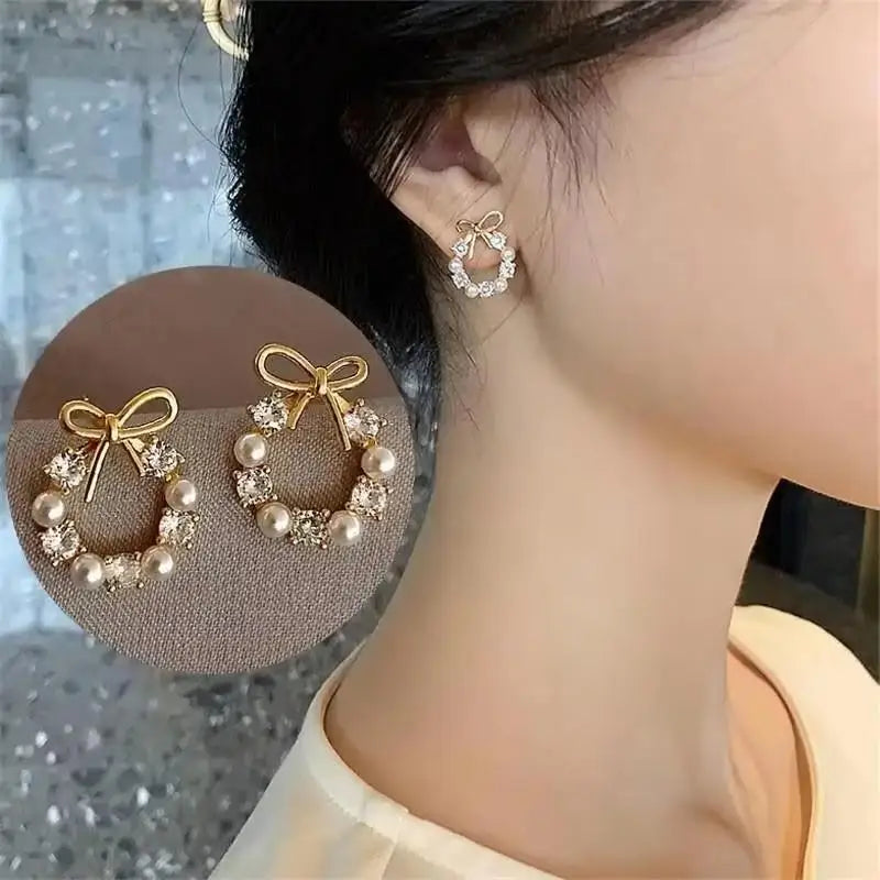 Fashion Seven Star Zircon Earrings For Women Jewelry 2025 Trending New Luxury Women's Crystal Stars Stud Earrings Gifts