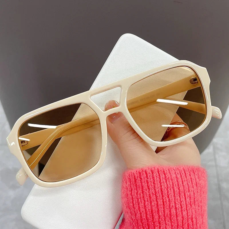Vintage Square Sunglasses Woman Fashion Retro Sun Glasses Female Candy Colors Mirror Eyewear Brand Designer Oculos De Sol