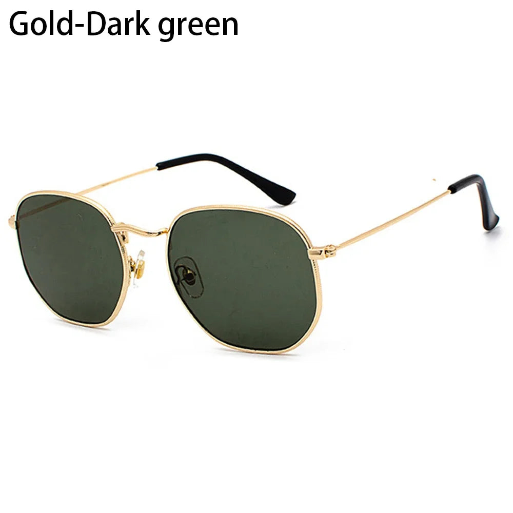 Women Men Sunglases Round Sun Glasses Women's Metal Frame Eyewear Fishing Glasses UV400 Shades