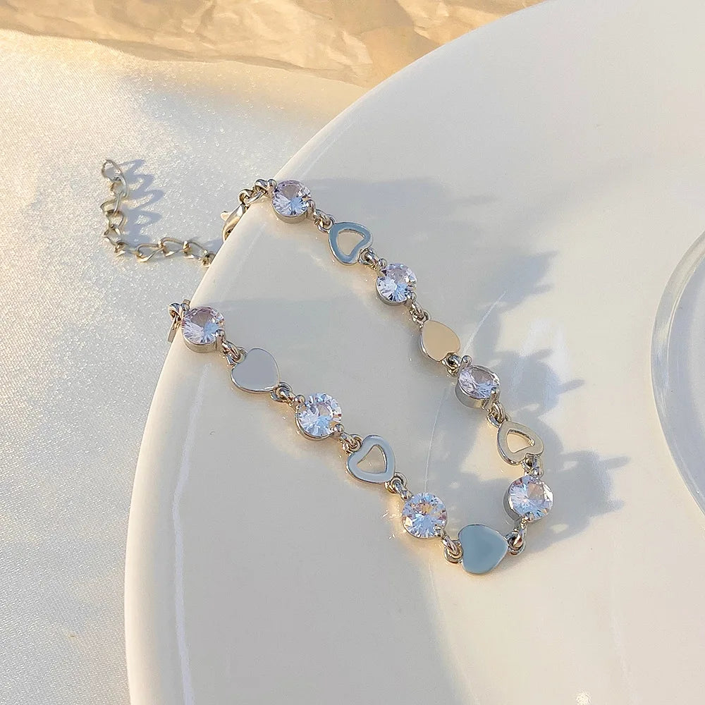 Bohemian Minimalist Metal Chain Women's Set of 6 Multi-layer Chain Simple Fashionable Bracelets Wedding Jewelry Birthday Gifts