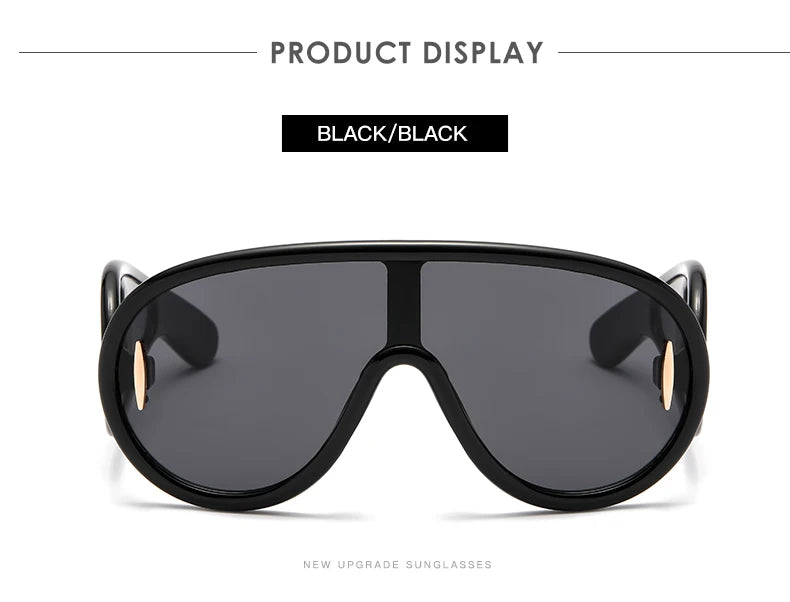 Cycling 2024 New Fashion One-Piece Large Frame Sunglasses Cyberpunk Style Eyeglasse Female Male Multi Color Frame Sun Glasses