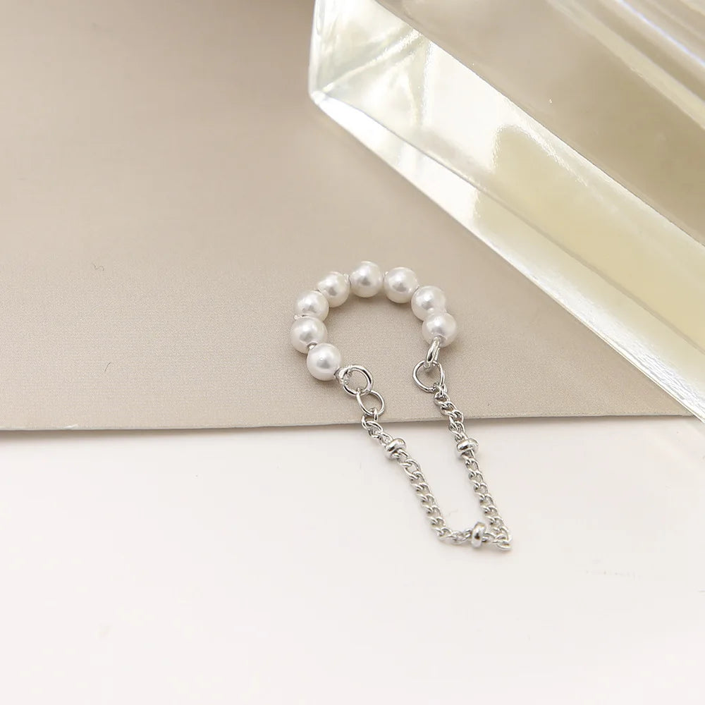 Fashion 1PC Silver Pearl Clips Ear Cuff For Women Men Non-Piercing Fake Cartilage Wrap Earrings Wholesale Jewelry Girl Gift