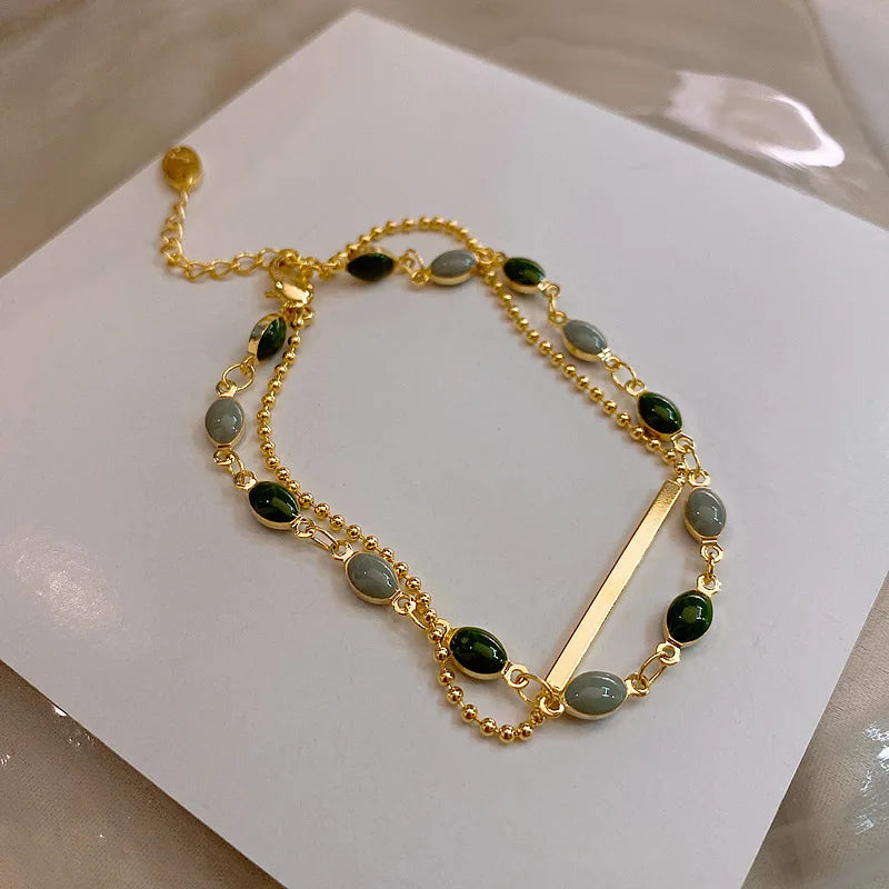 Bohemian Minimalist Metal Chain Women's Set of 6 Multi-layer Chain Simple Fashionable Bracelets Wedding Jewelry Birthday Gifts