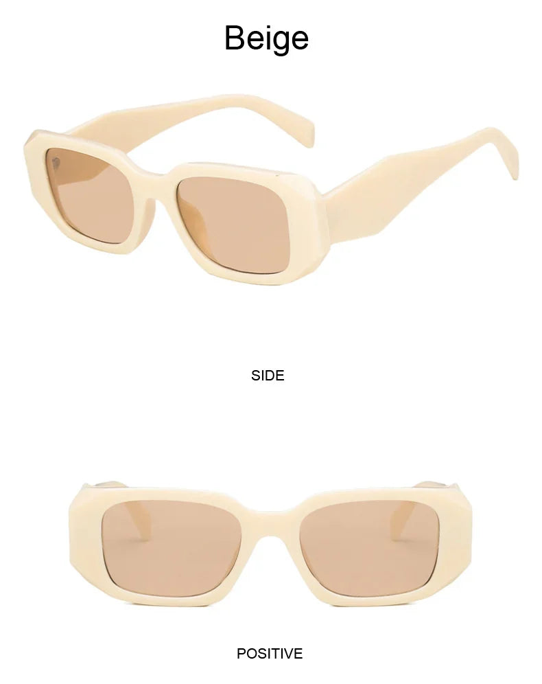 Fashion Square Sunglasses Woman Brand Designer Personality Irregular Vintage Sun Glasses Female Travel Retro Oculos De Sol