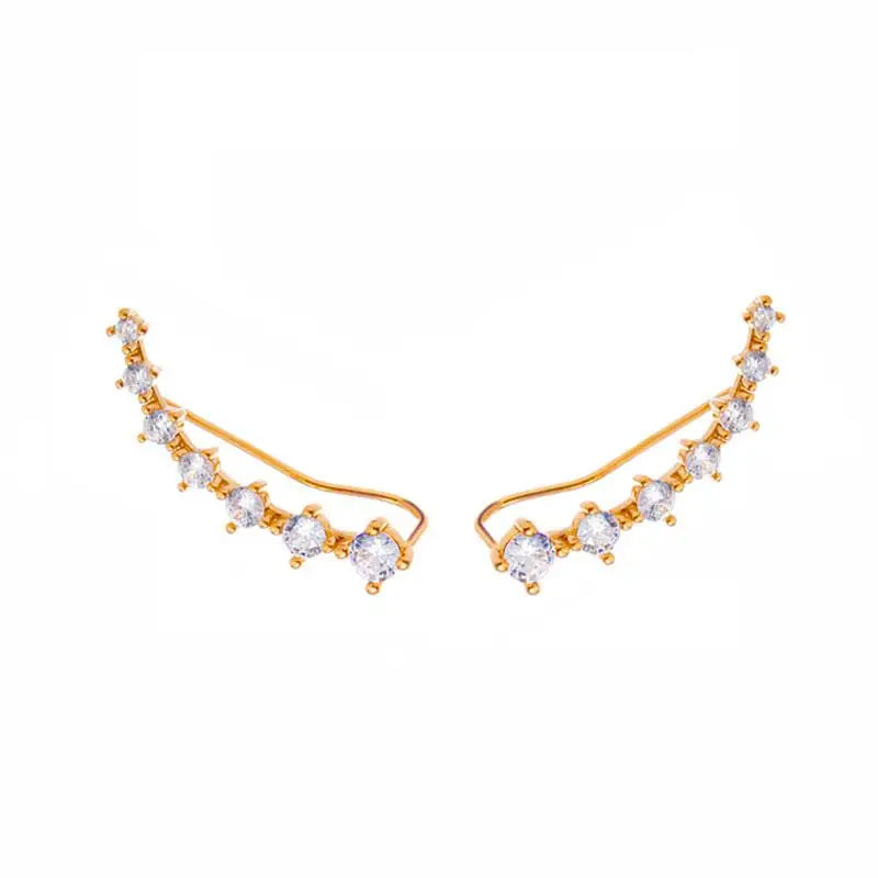 Fashion Seven Star Zircon Earrings For Women Jewelry 2025 Trending New Luxury Women's Crystal Stars Stud Earrings Gifts