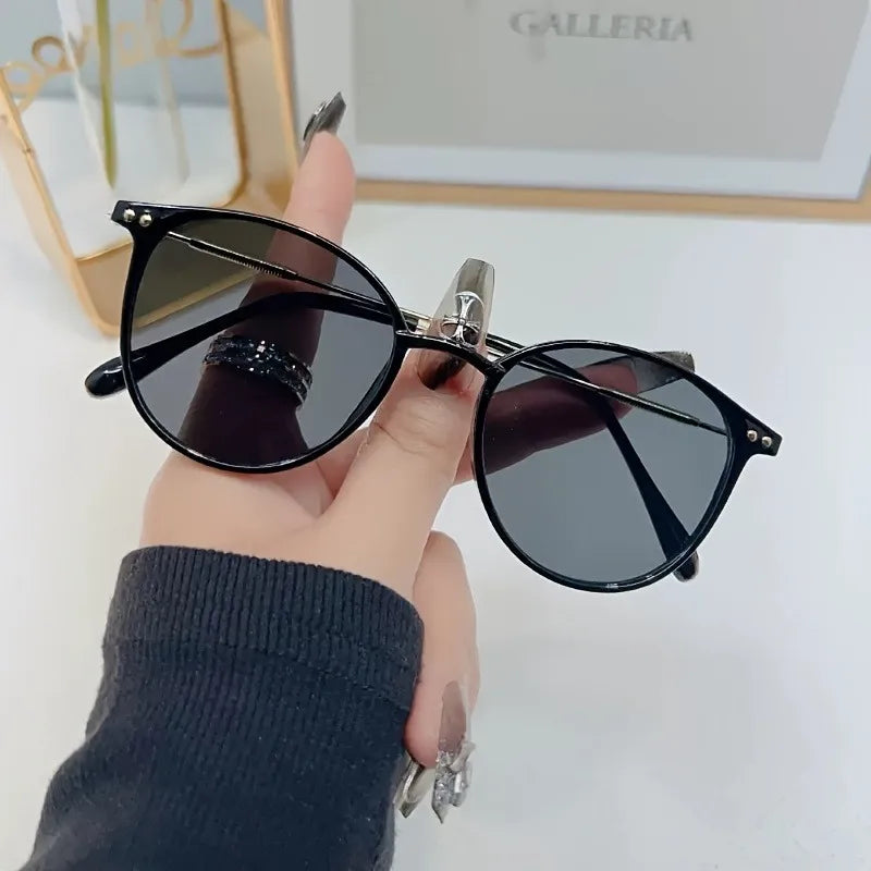 Round Oval Sunglasses Unisex Vintage Men Women Famous Brand Designer Fashion Driving Fishing Sun Glases
