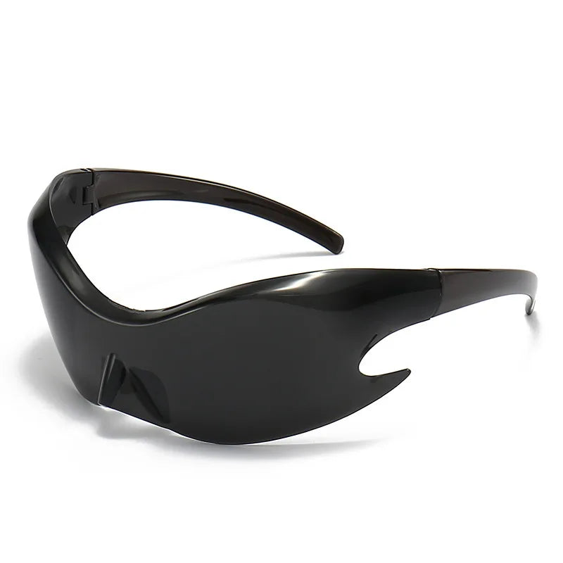 Y2K UV400 Sunglasses Men Women Trendy Running Fishing Goggles Sports Cycling Glasses Male Bicycle Eyewear Bike Lenses