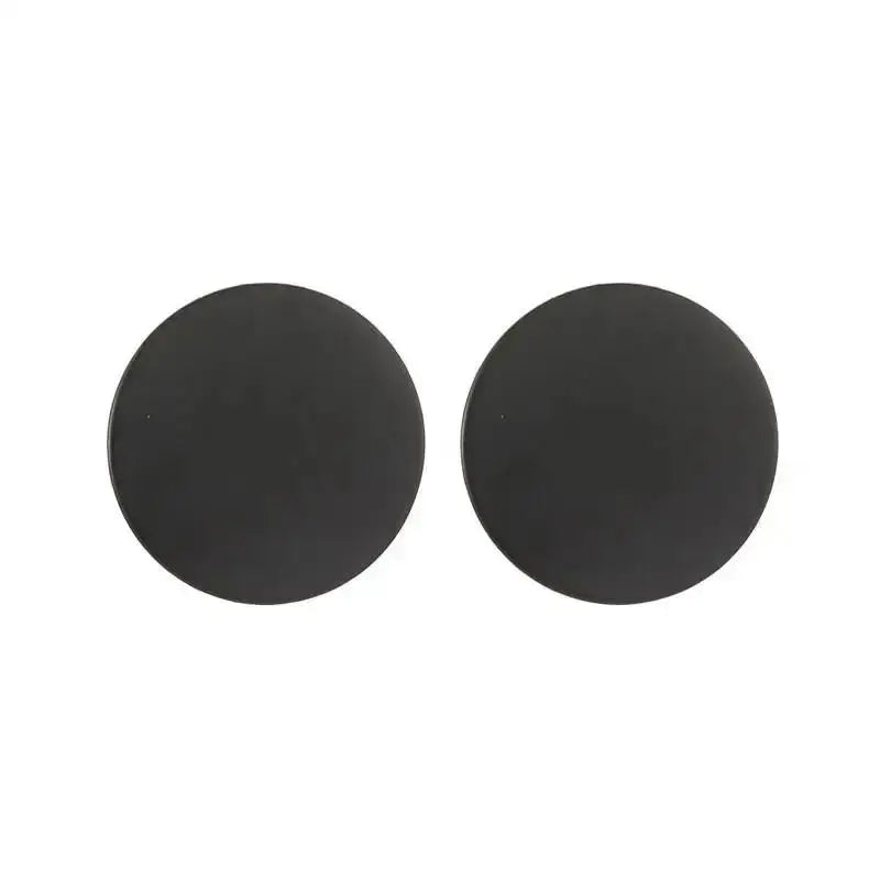 Stainless Steel Pleated Geometric Earrings For Women Jewelry Trending Vintage Women's Smooth Gold Color Stud Earrings