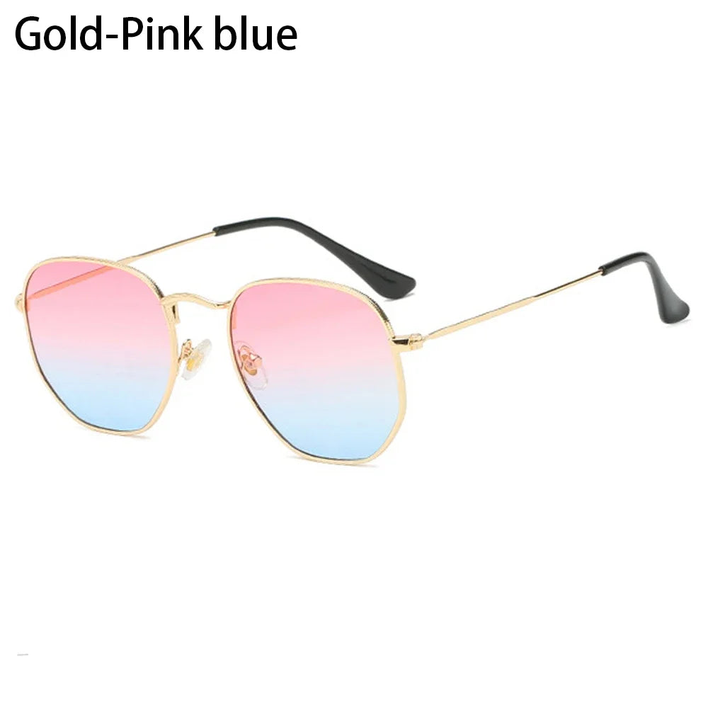 Women Men Sunglases Round Sun Glasses Women's Metal Frame Eyewear Fishing Glasses UV400 Shades