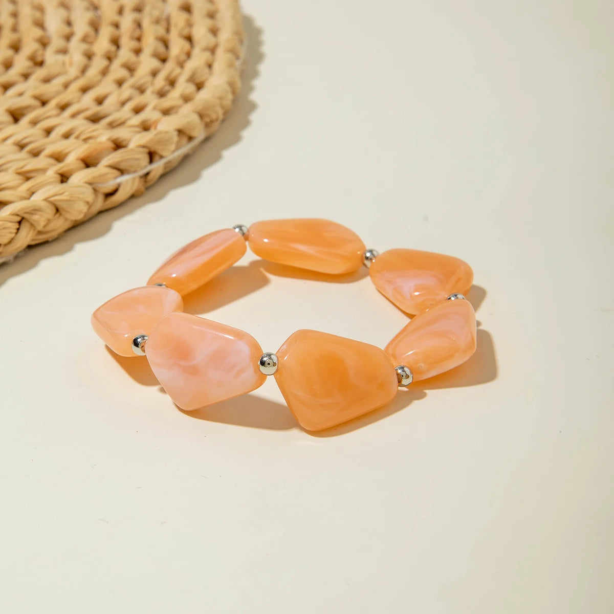 Elegant Imitation Pearl Handmade Beaded Bracelet Women Gold Color CCB Heart Jewelry Festival Gift Accessories