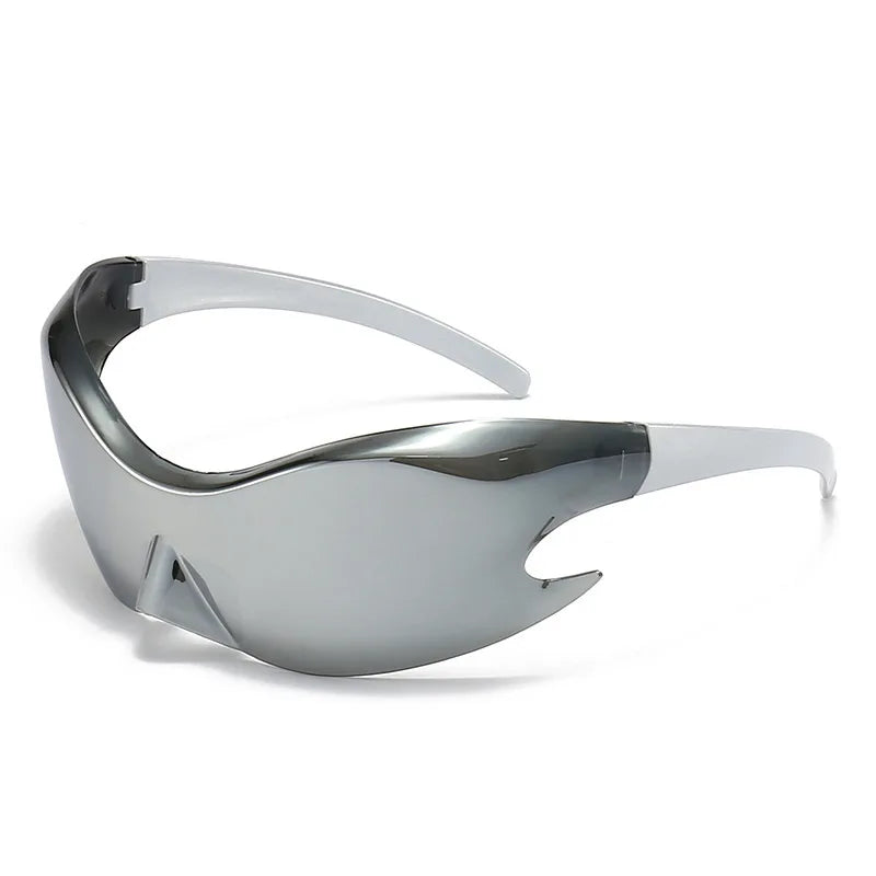 Y2K UV400 Sunglasses Men Women Trendy Running Fishing Goggles Sports Cycling Glasses Male Bicycle Eyewear Bike Lenses