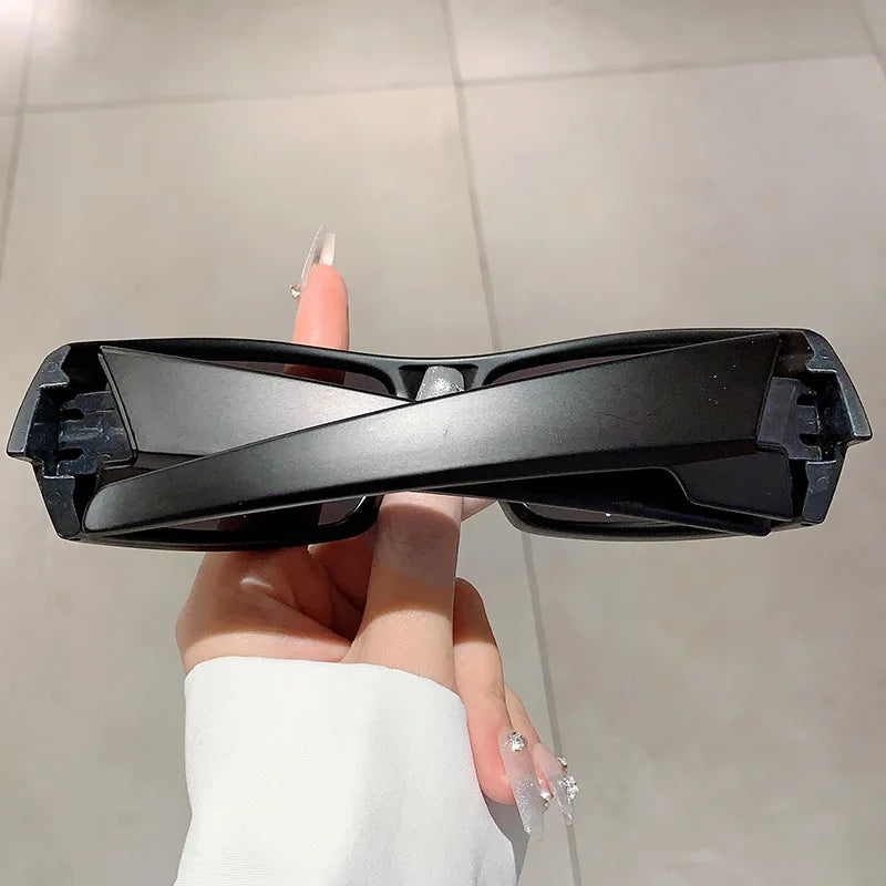 Trendy Designed Cycling Oval Sunglasses Women Men Outdoor Cycling Sports UV400 Sunglass Vintage Hip Hop Punk Sun Glasses