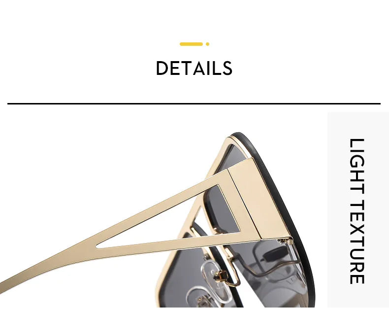 Fashion Oversized Square Sunglasses Woman Brand Designer Vintage Square Sun Glasses Female Big Frame Shades UV400 Eyewear