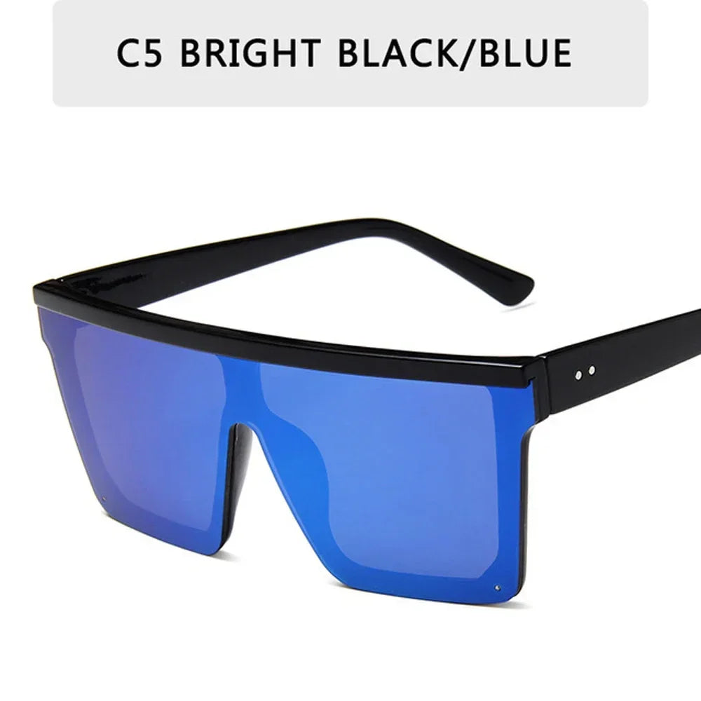 2025 Square Sunglasses Women Luxury Vintage Brand Design Sun glasses Big Frame Mirror Red Purple Eyewear UV400