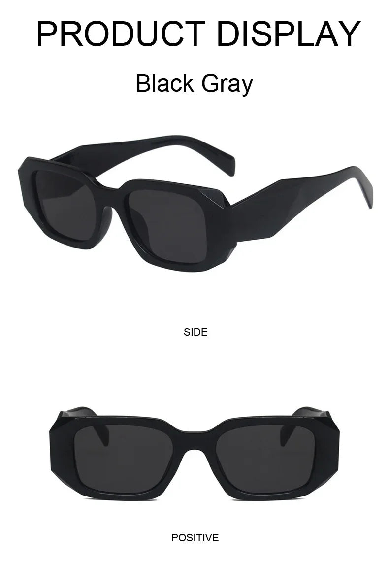 Fashion Square Sunglasses Woman Brand Designer Personality Irregular Vintage Sun Glasses Female Travel Retro Oculos De Sol