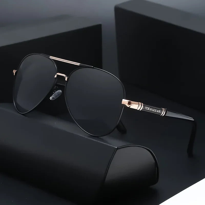Polarized Sunglasses Men Metail Frame Quality Sun Glasses Brand Design Male Glasses Fishing Driving Goggles UV400 Gafas De Sol
