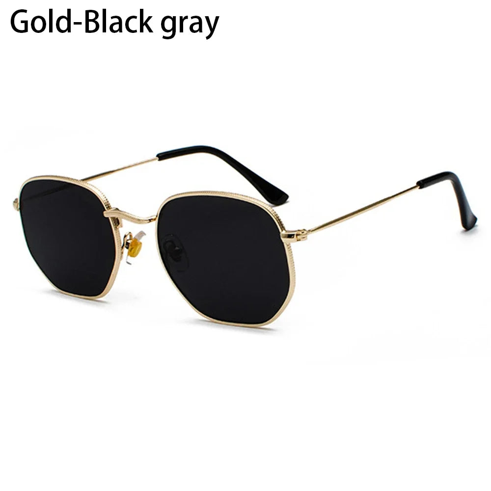 Women Men Sunglases Round Sun Glasses Women's Metal Frame Eyewear Fishing Glasses UV400 Shades