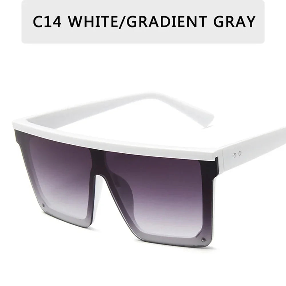 2025 Square Sunglasses Women Luxury Vintage Brand Design Sun glasses Big Frame Mirror Red Purple Eyewear UV400
