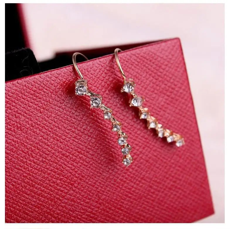 Fashion Seven Star Zircon Earrings For Women Jewelry 2025 Trending New Luxury Women's Crystal Stars Stud Earrings Gifts