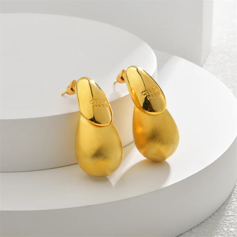 Transparent 1Pair Resin Water Drop Earrings Simple Versatile Fashion Earrings For Women Girls Personalized Earrings Gifts