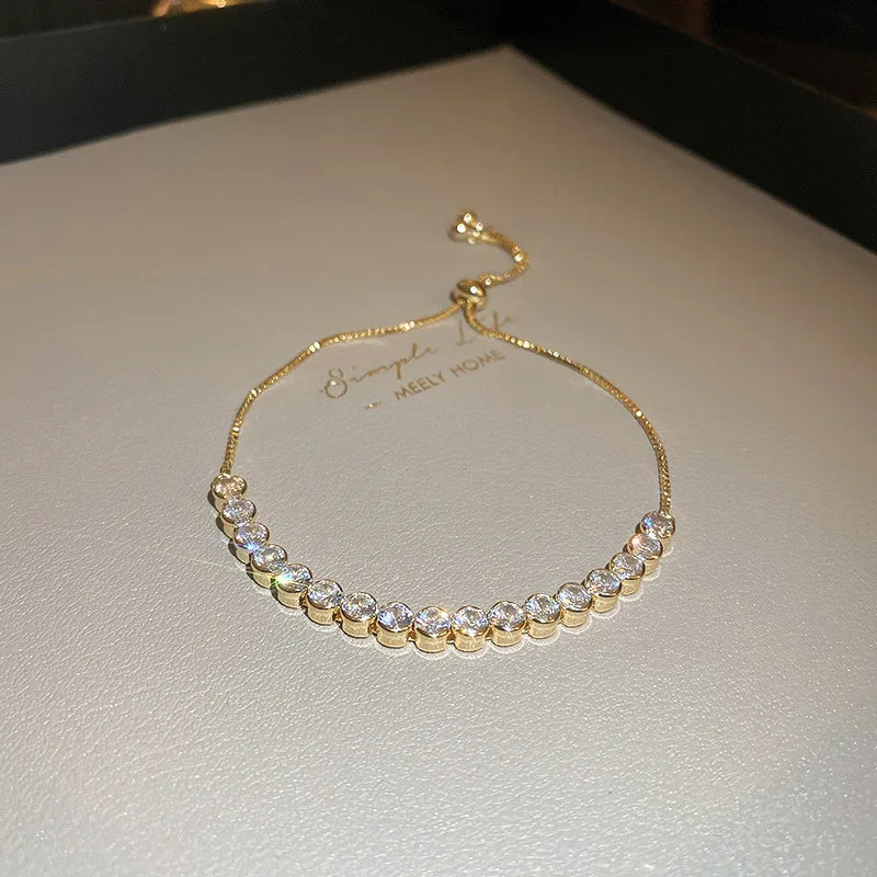 Bohemian Minimalist Metal Chain Women's Set of 6 Multi-layer Chain Simple Fashionable Bracelets Wedding Jewelry Birthday Gifts