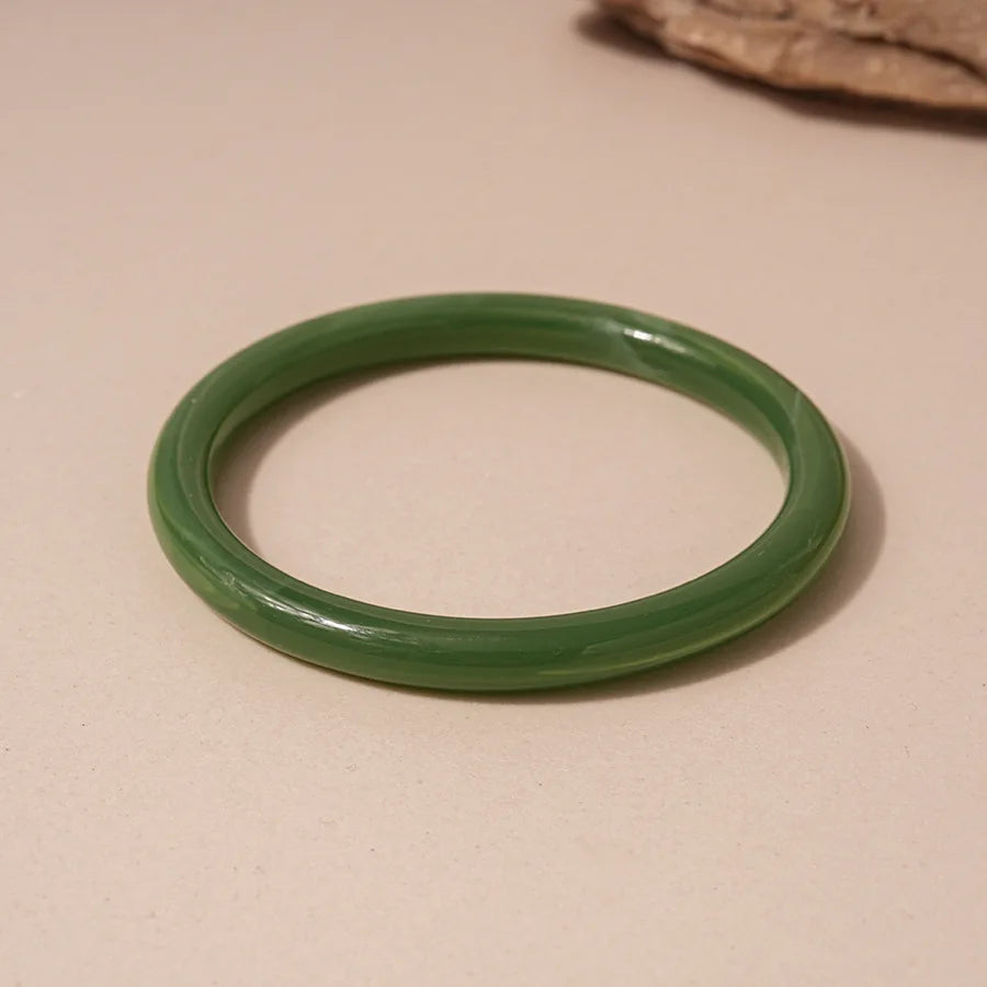 Green Irregular Square Round Wide Bracelets Vintage Resin Acrylic Smudging Bangles Bracelets for Women Girl Jewelry Gifts