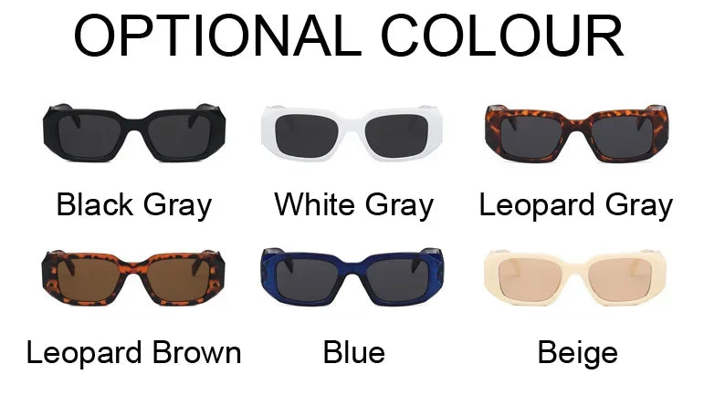 Fashion Square Sunglasses Woman Brand Designer Personality Irregular Vintage Sun Glasses Female Travel Retro Oculos De Sol
