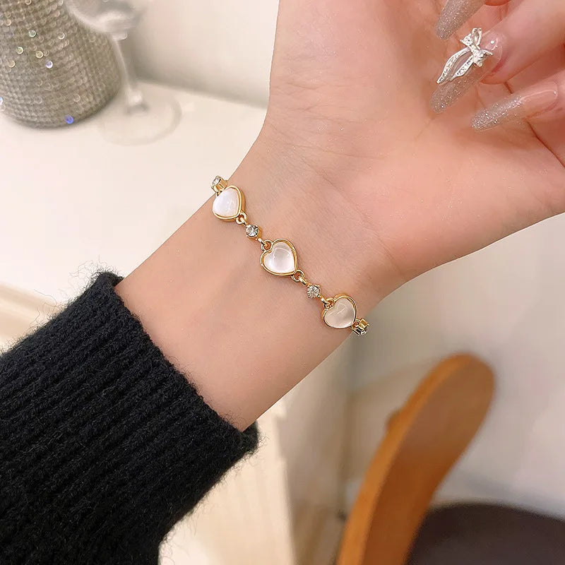 Bohemian Minimalist Metal Chain Women's Set of 6 Multi-layer Chain Simple Fashionable Bracelets Wedding Jewelry Birthday Gifts