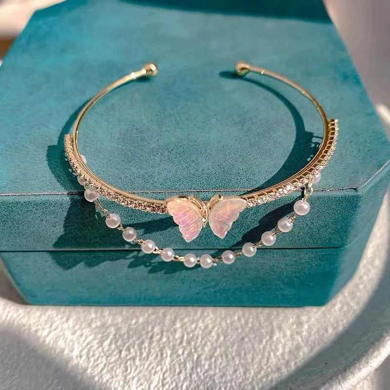 Bohemian Minimalist Metal Chain Women's Set of 6 Multi-layer Chain Simple Fashionable Bracelets Wedding Jewelry Birthday Gifts