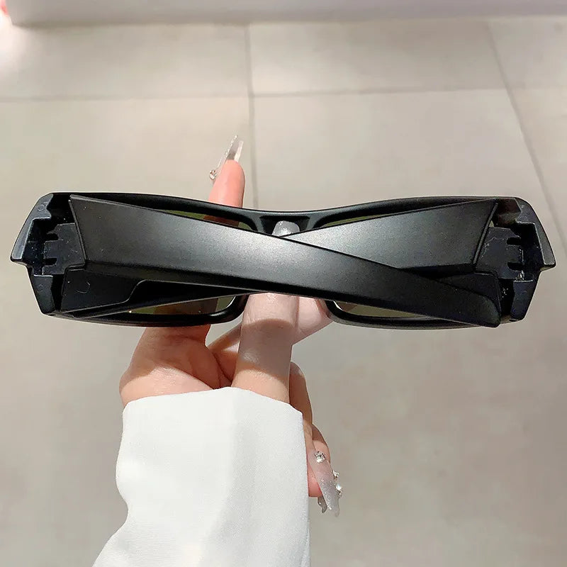 Trendy Designed Cycling Oval Sunglasses Women Men Outdoor Cycling Sports UV400 Sunglass Vintage Hip Hop Punk Sun Glasses