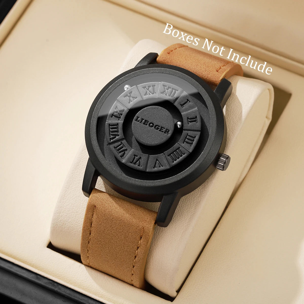 Fashion Magnetic Suspension Men Watches Casual Sports Roma Dial Wristwatches For Mens Clock（Without Box）