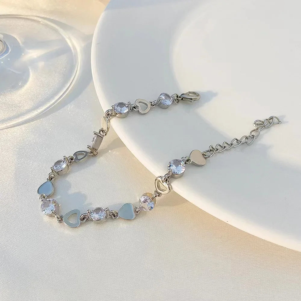 Bohemian Minimalist Metal Chain Women's Set of 6 Multi-layer Chain Simple Fashionable Bracelets Wedding Jewelry Birthday Gifts