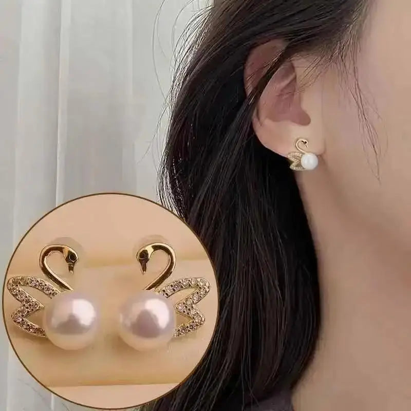 Fashion Seven Star Zircon Earrings For Women Jewelry 2025 Trending New Luxury Women's Crystal Stars Stud Earrings Gifts