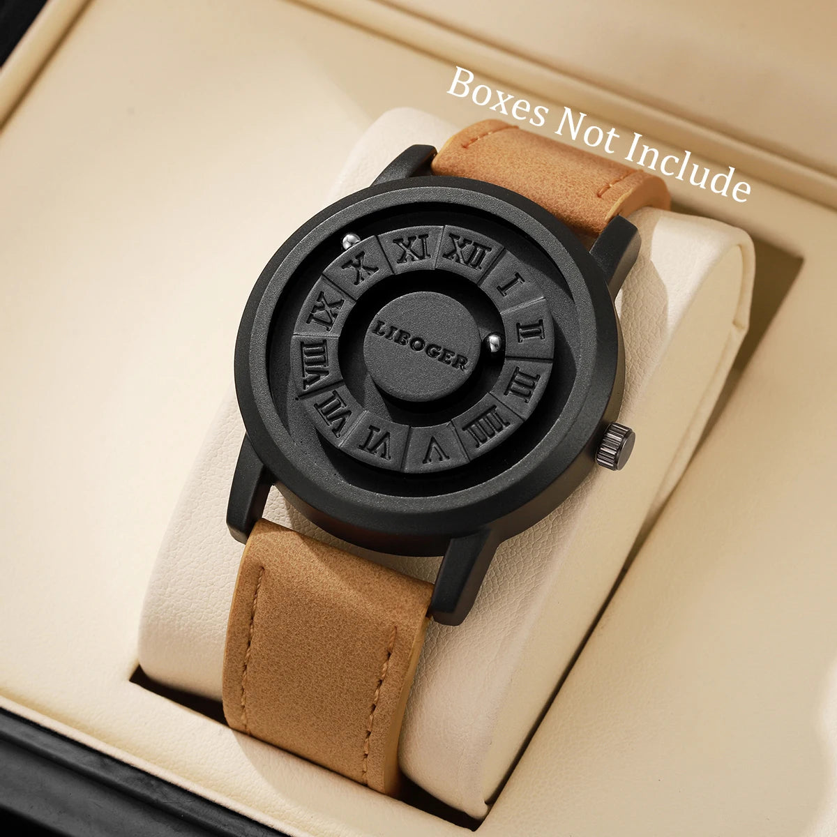Fashion Magnetic Suspension Men Watches Casual Sports Roma Dial Wristwatches For Mens Clock（Without Box）