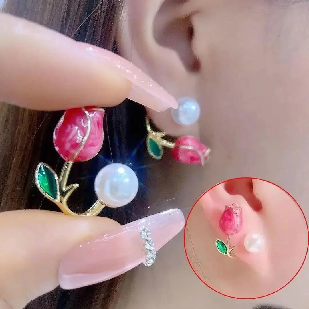 Fashion Seven Star Zircon Earrings For Women Jewelry 2025 Trending New Luxury Women's Crystal Stars Stud Earrings Gifts