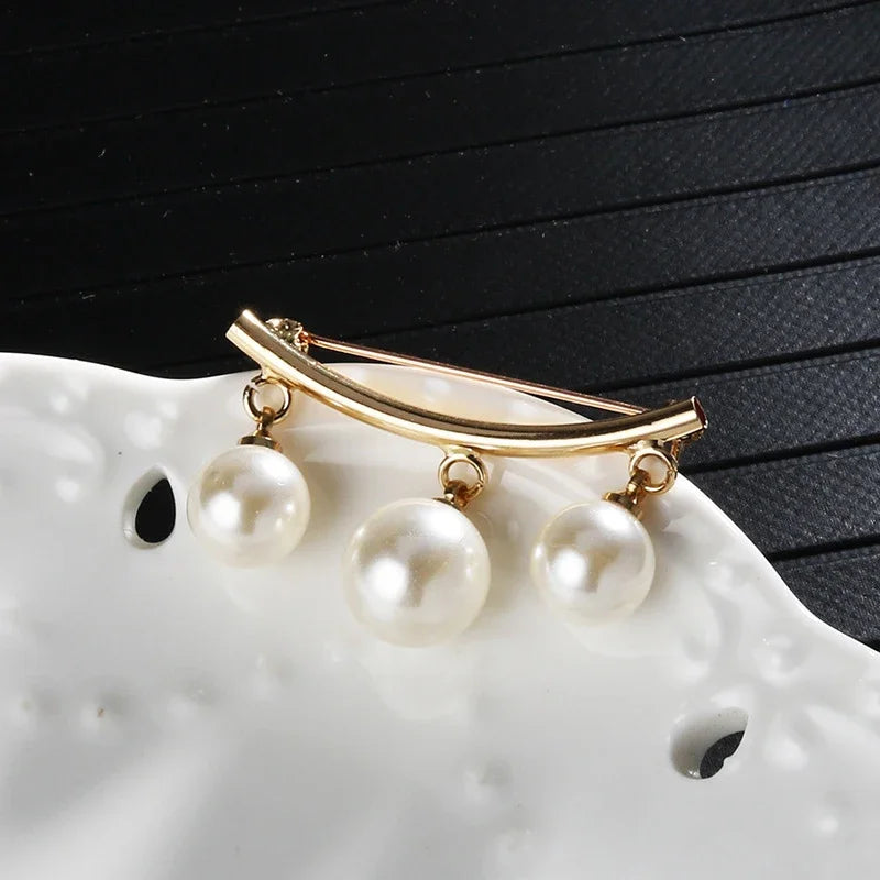Golden/Sliver Sweater Fixed Straps Anti Slip Anti-emptied Brooch Scarf Cardigan Anti Wearing Pins Enamel Pin